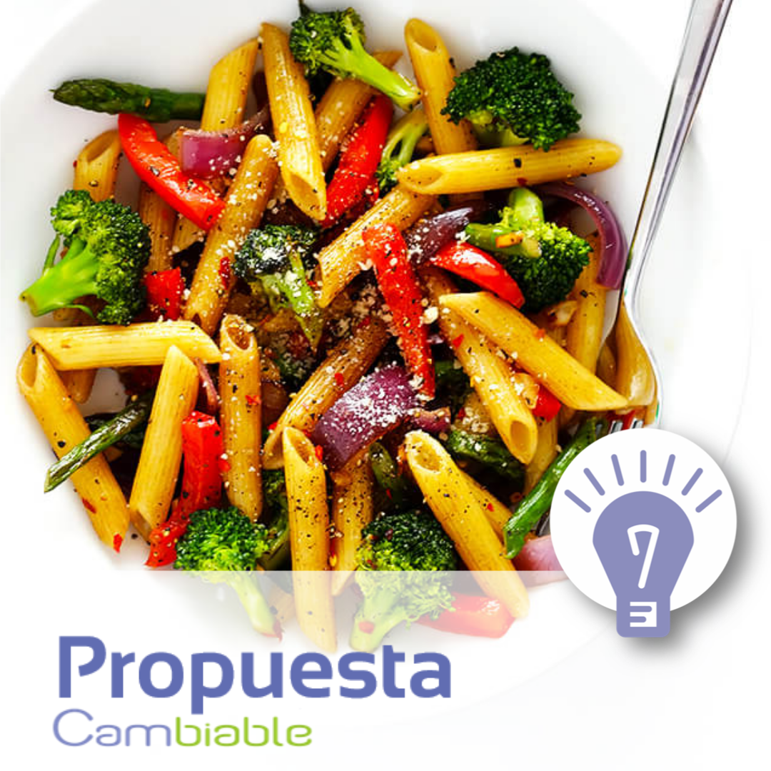 PASTA CON VEGETALES CambiableNutricion PASTA CON VEGETALES CambiableNutricion
